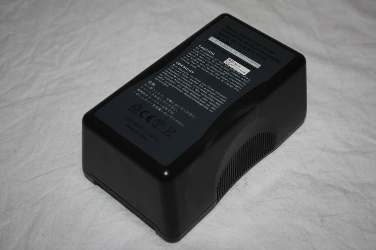 ロワジャパン　BP-L90A、BP-L60A等互換V字マウント リチウムイオンバッテリー　美品（検索：PXW-、PMW-、PDW-、HXR-、Panasonic、AG-HPX）