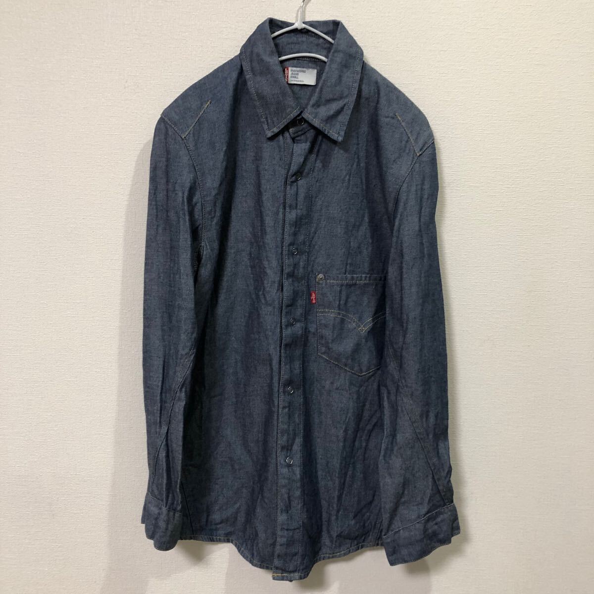 ◇ リーバイス Levi’s 長袖 デニム シャツ Sサイズ 立体裁断 エンジニアードデニムシャツ 60100-05 日本製