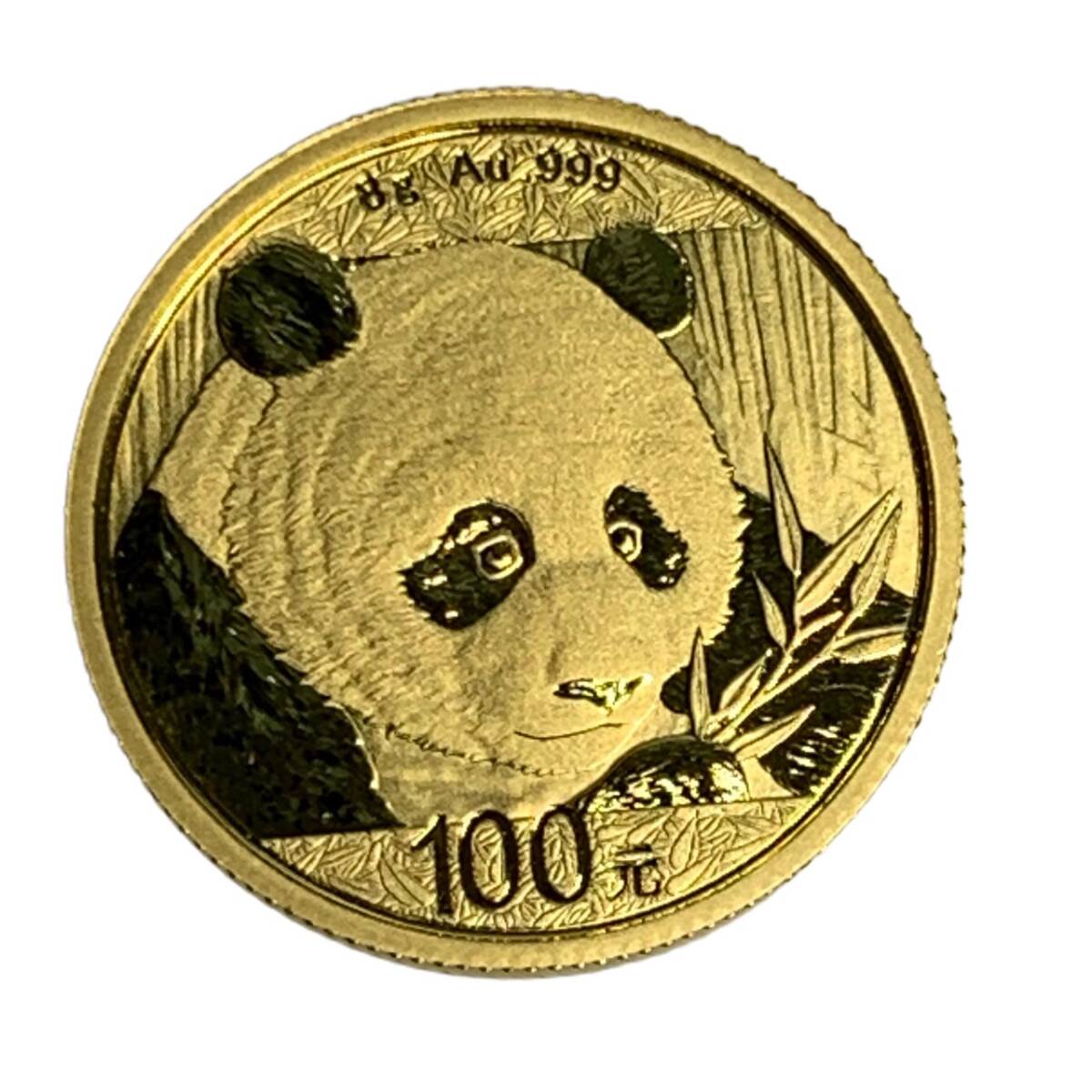 【美品】 純金 中国 金貨 2018年 100元 パンダ金貨 8g K24 24金