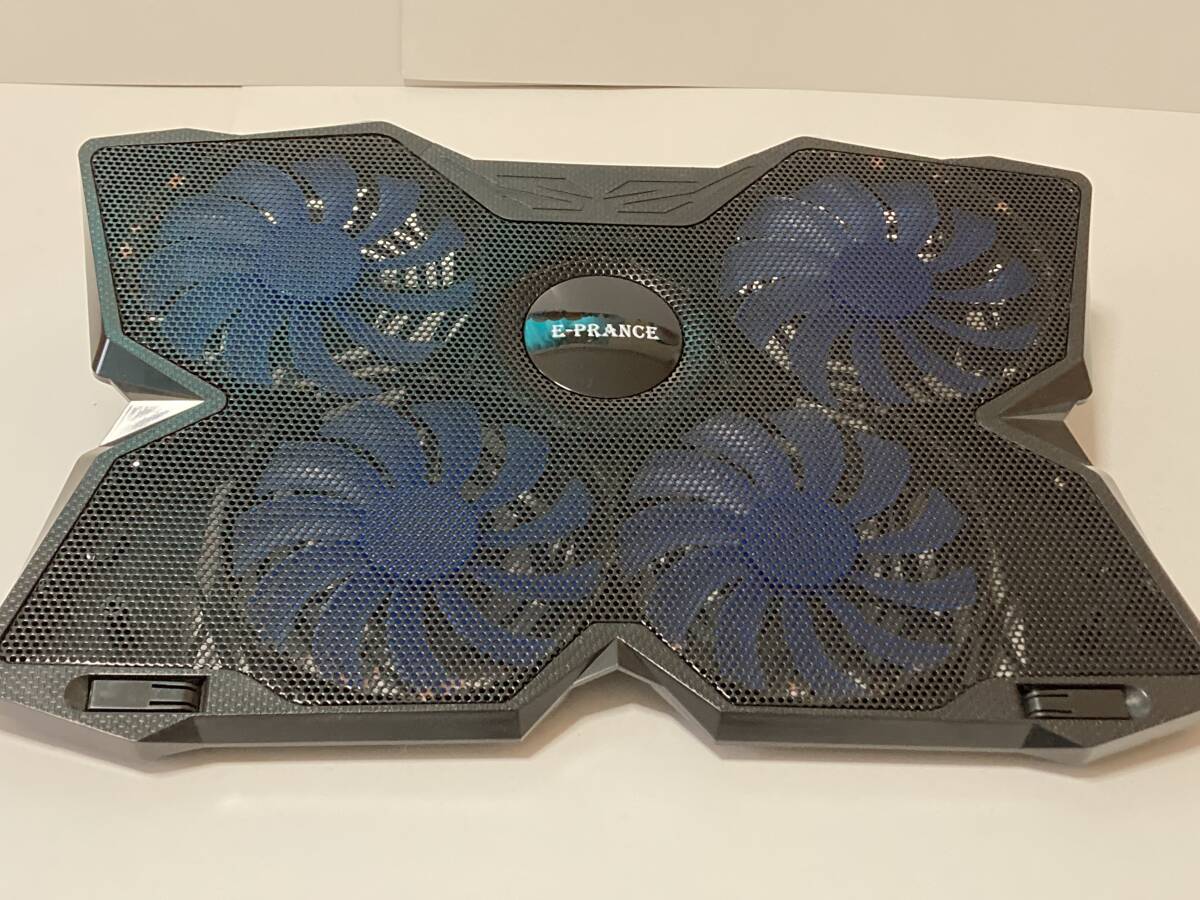 E-PRANCE　冷却パッド　ノートパソコン用　ケーブル無し　青色LED 調整スイッチ付き　動作確認済　サビ有　