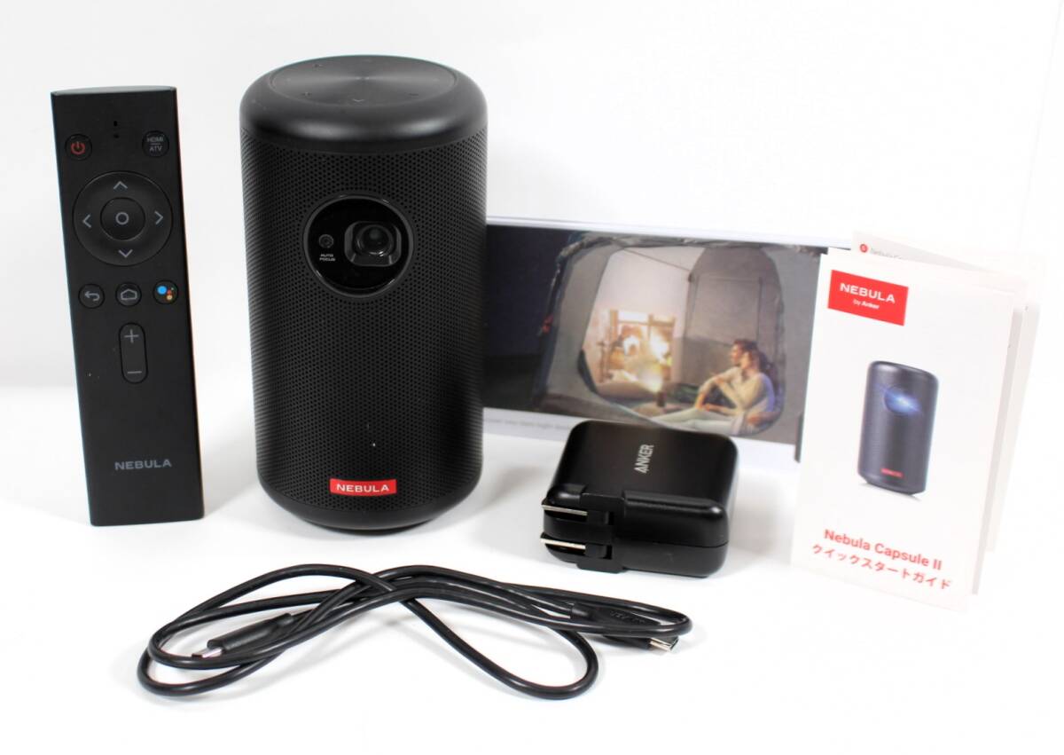 Y6762＃◆中古品◆ANKER Nebula Capsule Ⅱ プロジェクター D2421 ブラック 