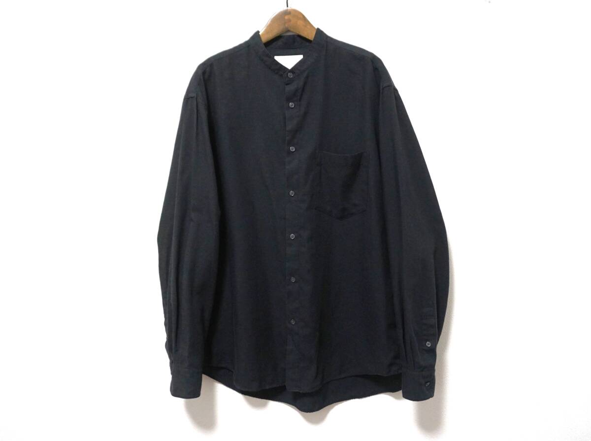 24年 GREEN LABEL RELAXING イージーリネンルーズバンドカラーシャツ M