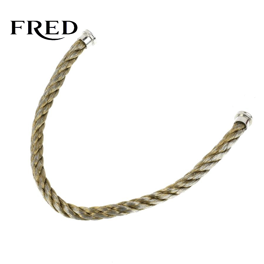 【A01188】FRED フレッド フォース10 スティールケーブル LM サイズ16 ブレスレット バングル