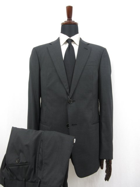 未使用品 【エンポリオアルマーニ EMPORIO ARMANI】 G LINE 2ボタン スーツ (メンズ) 50 チャコールグレー 無地 1ZVGBA 2153J ◯27EMP045