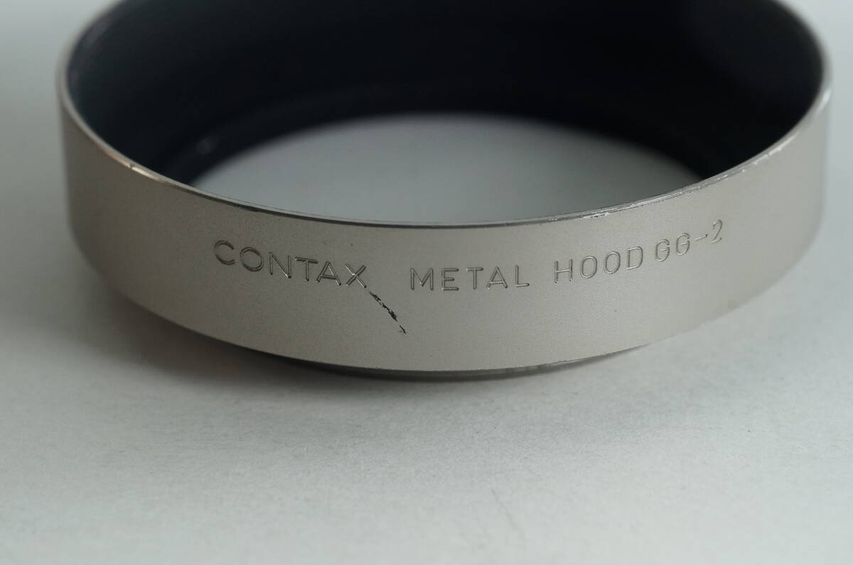 PH4群『並品』CONTAX METAL HOOD GG-2 Planar 45mm F2用 46mm径コンタックス フード
