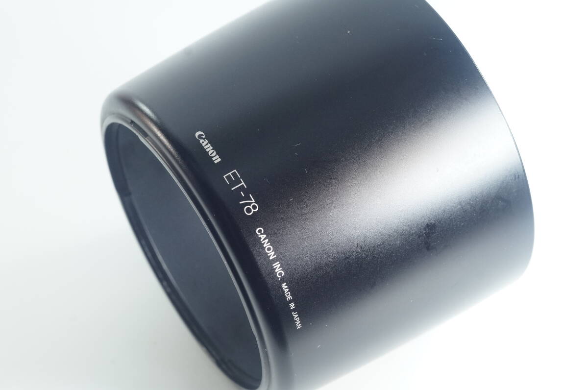 PH7群『並品』Canon ET-78 キャノン EF135mm F2L EF180mm F3.5Lマクロ用 レンズフード