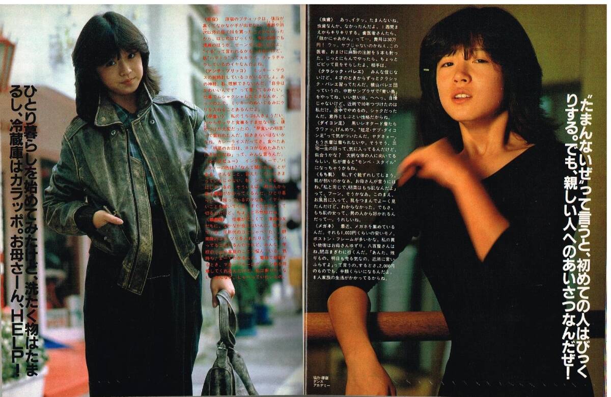 S3754 明星 1982年 昭和57年 中森明菜 松田聖子 河合奈保子 小泉今日子 原田知世 武田久美子 石川秀美 柏原芳恵 三田寛子 早見優 あみん
