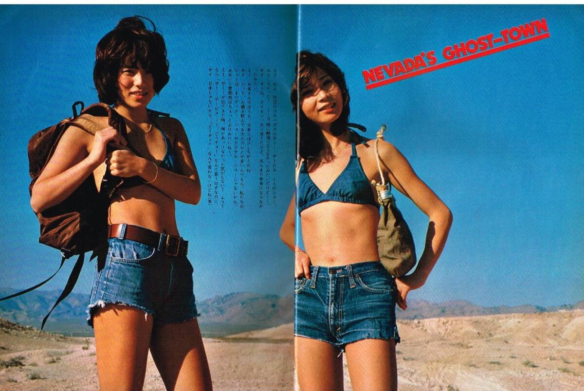 s3737 美品 明星 1978年昭和53年 水着ビキニ ピンクレディー 大場久美子 山口百恵 石川さゆり キャンディーズ中島みゆき 桜田淳子 岩崎宏美