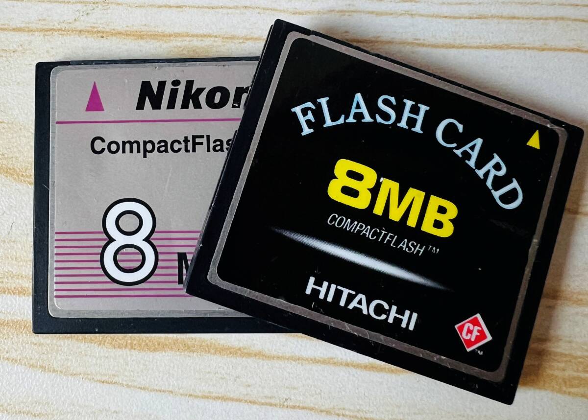 【ジャンク】　 コンパクトフラッシュカード　8MB 2個セット