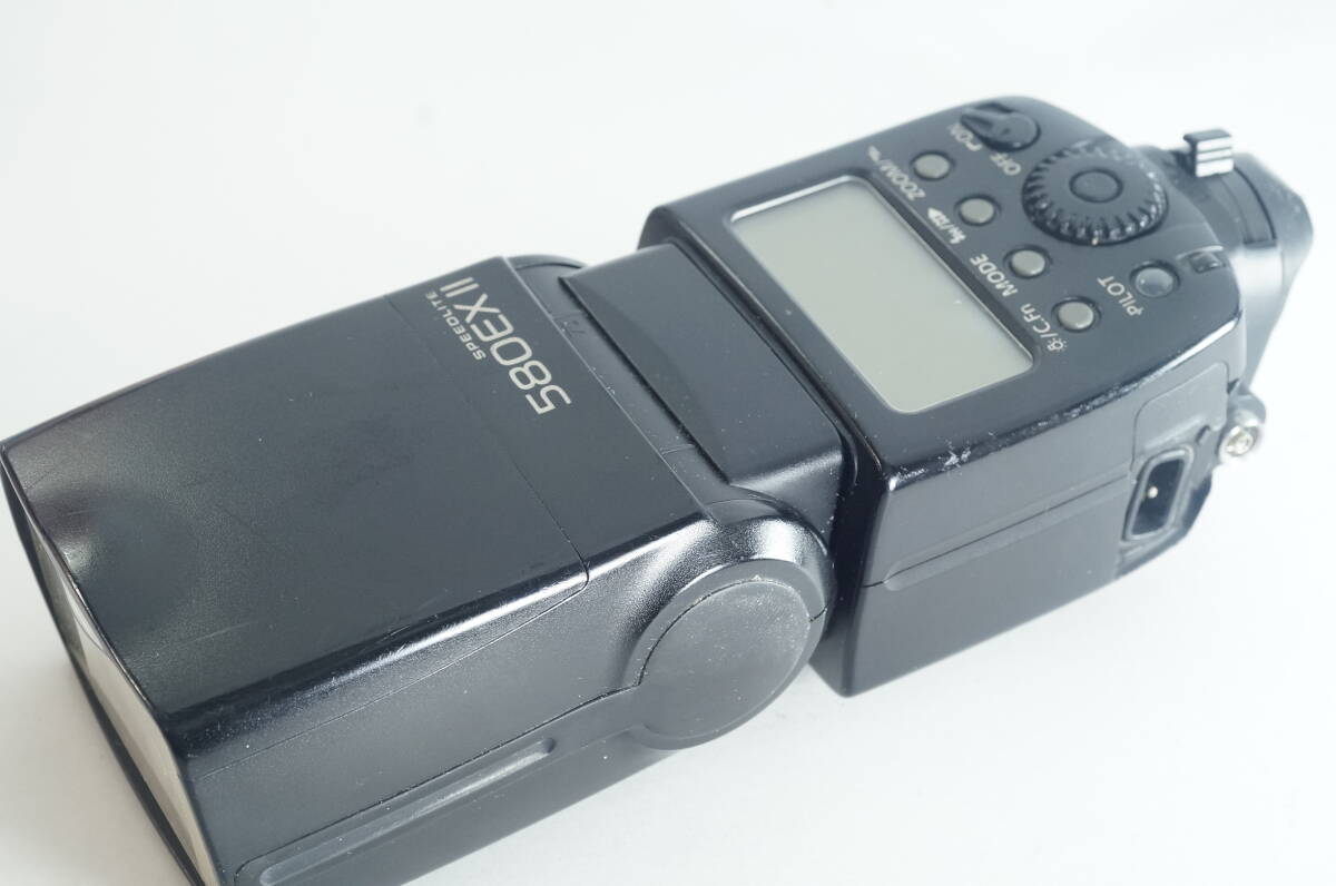 硝-042【並品】 Canon SPEEDLITE 580 EX II キャノン キヤノン ストロボ