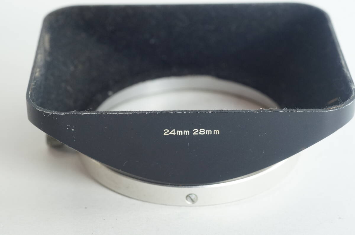 影RG『おおむねキレイ』KONICA 24mm 28mm コニカAR広角レンズ用 内径57mm カブセ式 角型メタルフード