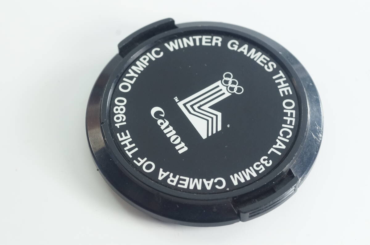 蓋弐『キレイ』Canon 内径52mm カブセ式 キャノン キヤノン レンズキャップ 1980年レイクプラシッド 冬季オリンピック仕様