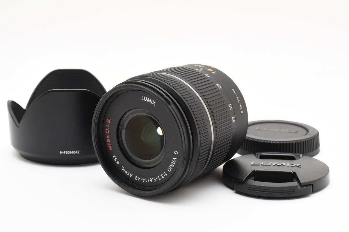 ★美品★ Panasonic パナソニック LUMIX G VARIO 14-42mm F3.5-5.6 ASPH. MEGA O.I.S. 【H-FS014042】＃2544