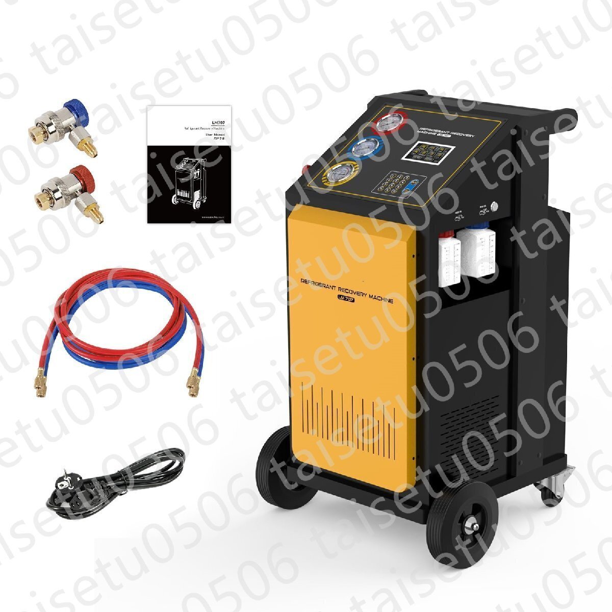 冷媒回収機 LM707 冷媒充填機 A/C 真空充填機 単気筒 3/8HP 冷媒回収/充電/補充/掃除機/洗浄 R134a 110V/220V