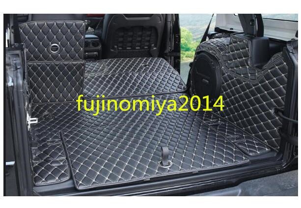 新品 激安価 新品 JEEP ラングラー ルビコン JL 専用トランク マットトイレ 7枚セット 品質保証 黒