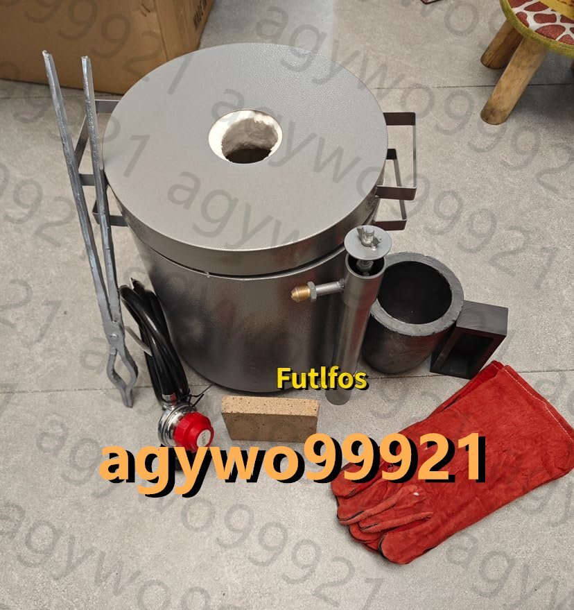 溶解炉 金属溶解炉プロパンガス キット プロパン炉 12kg黒鉛るつぼ 1300°C スクラップメタルリサイクルメルティング