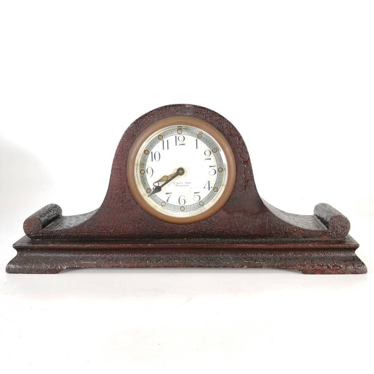 GILBERT ギルバート 置時計 アンティーク 時計 木製 ゼンマイ式 アメリカ製 USA 当時物 