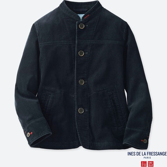 【新品・110・ネイビー】ユニクロ×イネス キッズコレクション コーデュロイカバーオール 紺 ジャケット カバーオール 105-115 100　120