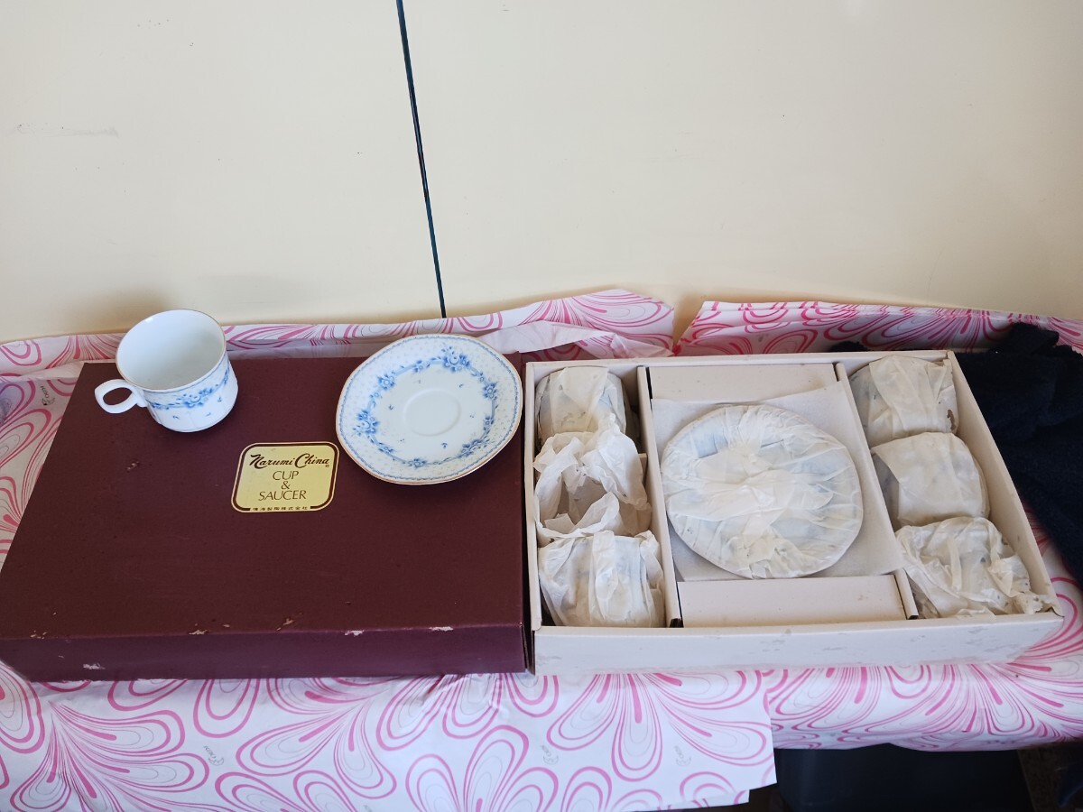 未使用 鳴海陶器 カップ ソーサー 各6個セット箱付 陶器 NARUMI ナルミ 洋食器拍卖