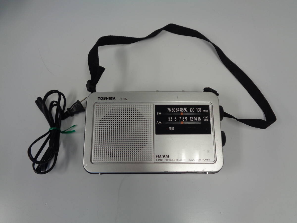 C3101 東芝ワイドF M対応 FM/AMポータブルラジオ TY-HR2 / ①AQ-2 / ①サイズ