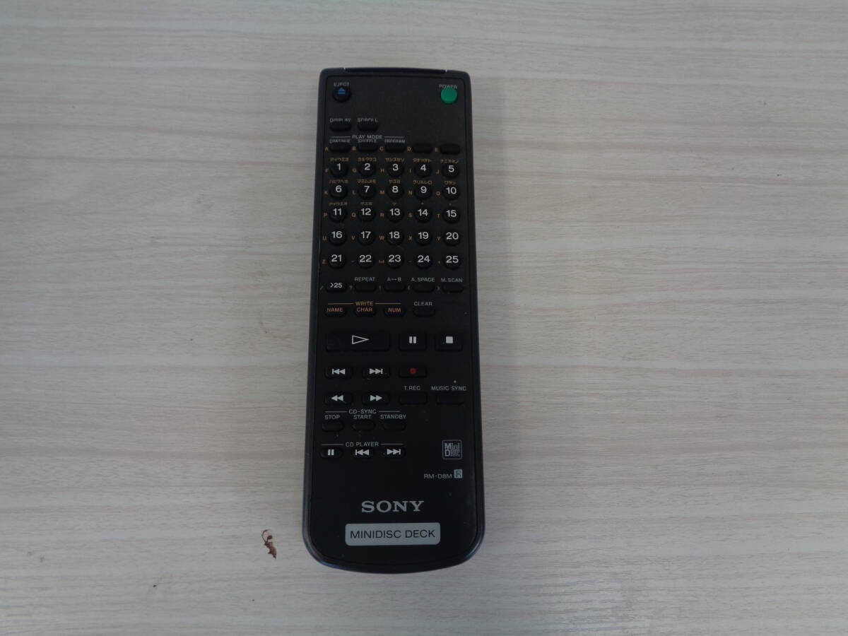C3045　SONY MDデッキ リモコン RM-D8M / ①AD-4 / ①サイズ