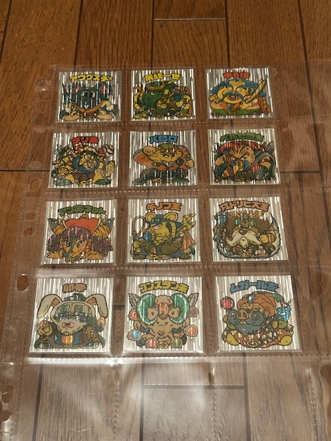 旧　ビックリマン　申る伯 辰統一世 ペルセ酉主 パ巳ロ ダリ丑 戌ドリヒ大王 卯帝　十二支　裏面　セット