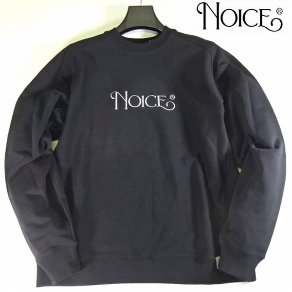 新品 NOICE ノイス WHAT A NOICE BREEZE ロゴ トレーナー スウェット S 黒 メンズ 男性 紳士 韓国 セレブ BTS愛用