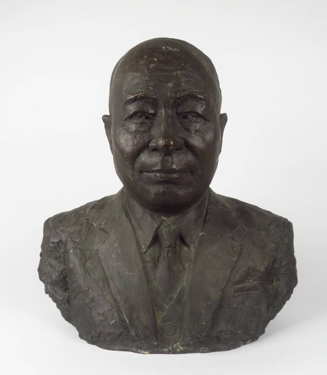 【SAKURAYA】【ブロンズ製 人物像/昭和56年製作 彫刻家 大須賀力】作家 在銘 置物 骨董品 古美術品 細密彫刻 高さ30.5cm