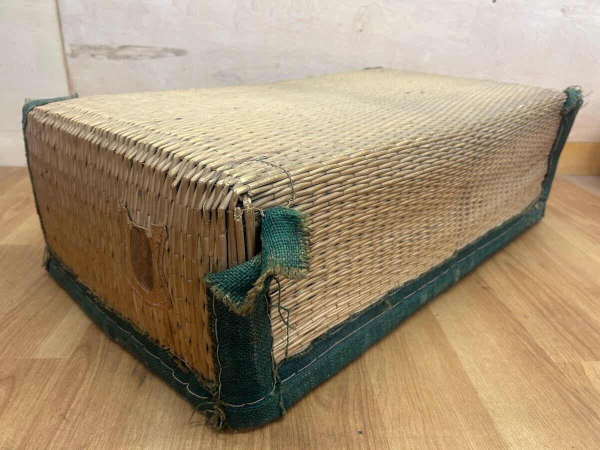 当時物 レトロ コレクション 古民具 約23×72×41cm つづら 衣装ケース 竹籠 入れ物 葛篭 オブジェ インテリア 行李 柳行李 直接引き取り可