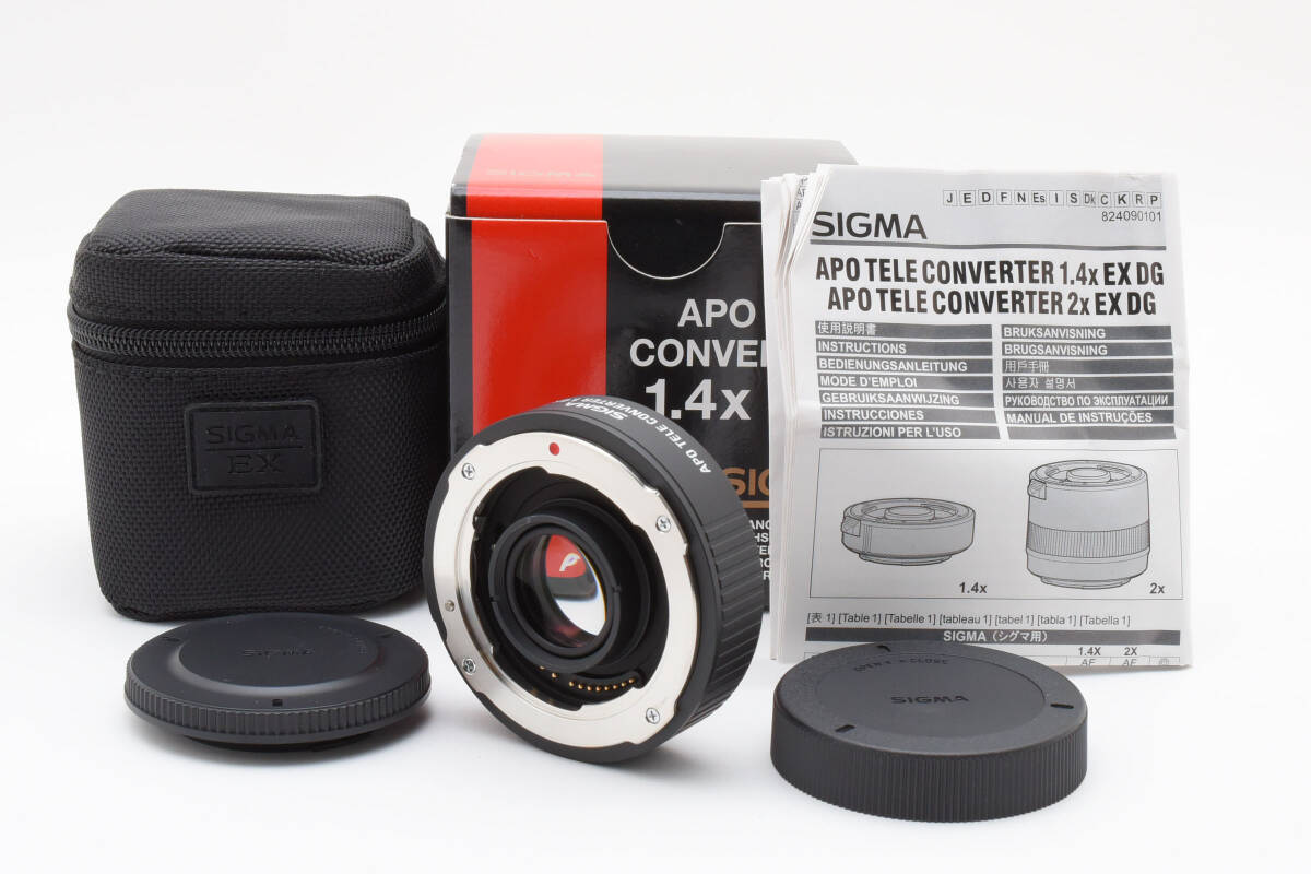 ★☆ 新同品！ SIGMA シグマ APO TELE CONVERTER 1.4× EX DG テレコンバーター シグマSAマウント 箱付 ★☆
