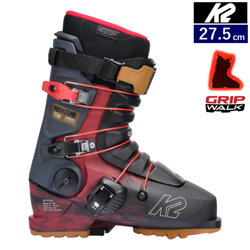 24-25 K2 REVOLVE TW [27.5cm足幅99mm幅] ケーツー メンズ スキーブーツ 3ピース フリースタイル フリースキー