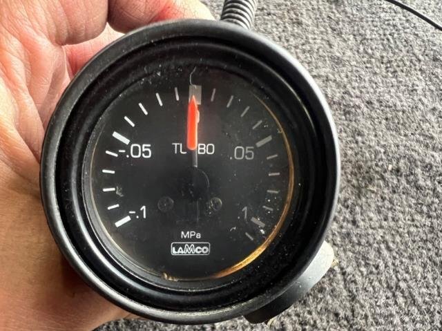 LAMCO ラムコ ブーストメーター 機械式 スバル純正オプション？ 【プレオ RSリミテッドII TA-RA2より取外し】 RA1