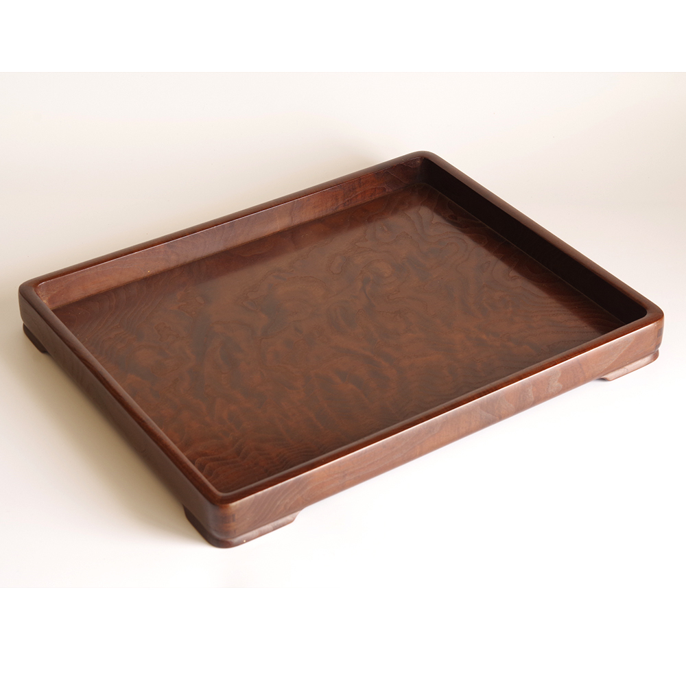 時代物　角盆　桑材　天然木　指物　在銘　315