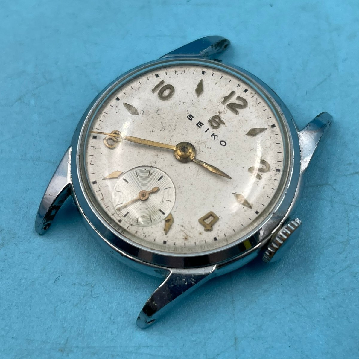 【16866Q031】腕時計 SEIKO セイコー 手巻き式 Sマーク 蛇S 10164 レトロ ヴィンテージ アンティーク調 ベルト無し ジャンク品 現状品