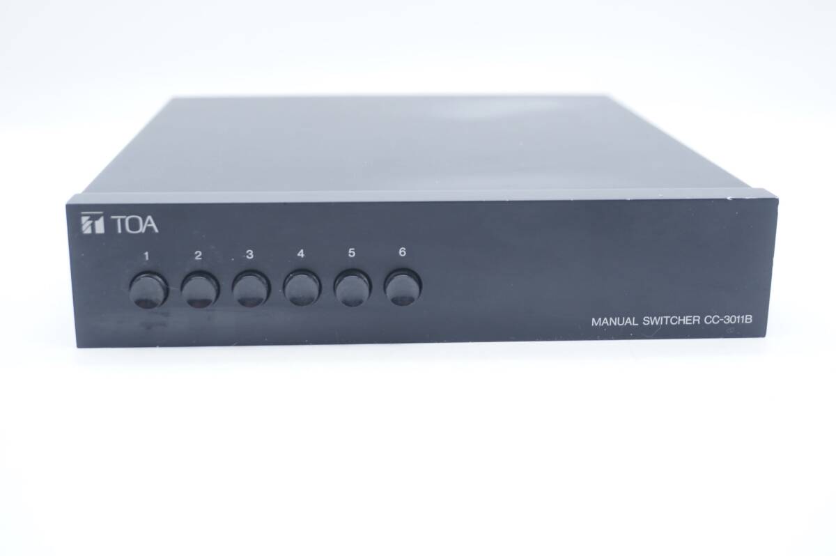 TOA　CC-3011B　MANUAL SWICHER　マニュアルスイッチャー　★　防犯カメラ　BNC　SDI　切換器　切替器　セレクター