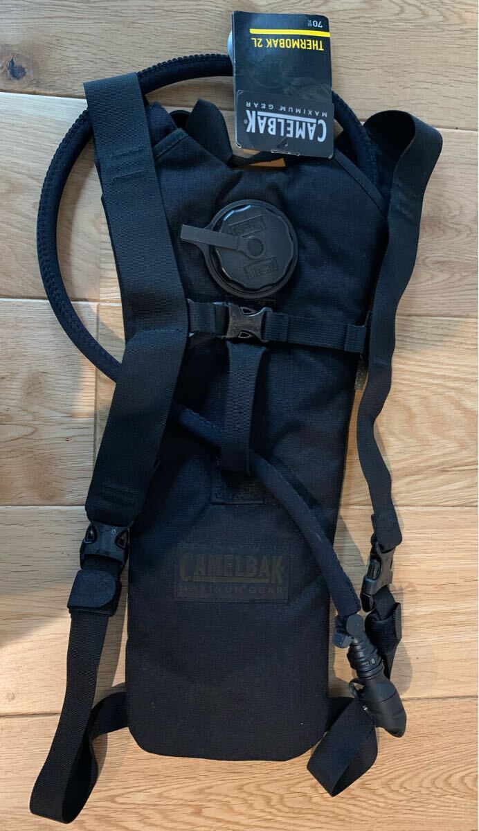 新型 美品 良品 ☆正規品 キャメルバック CAMELBAK ハイドレーション バッグ 2L サーモ ブラック 黒 アメリカ 米軍 USN NAVY ARMY MARINE 