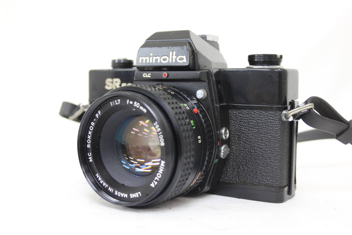 【返品保証】 ミノルタ Minolta SR 505 ブラック MC ROKKOR-PF 50mm F1.7 ボディレンズセット M5591