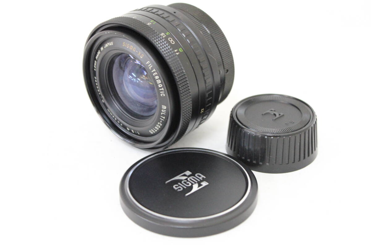 【訳あり品】 シグマ Sigma-XQ Filtermatic Multi-Coated 24mm F2.8 前後キャップ付き M42マウント レンズ M5943