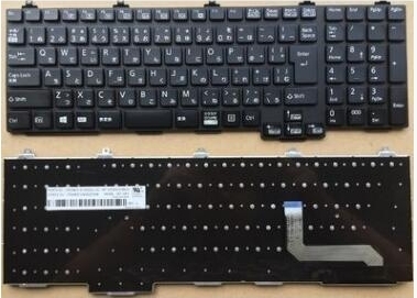 富士通 LIFEBOOK A552/E A552/F A572/E A572/F A574/HX A574/KX A574/MX A574/H A573/G A744/H 日本語キーボード 黒　一個の出品