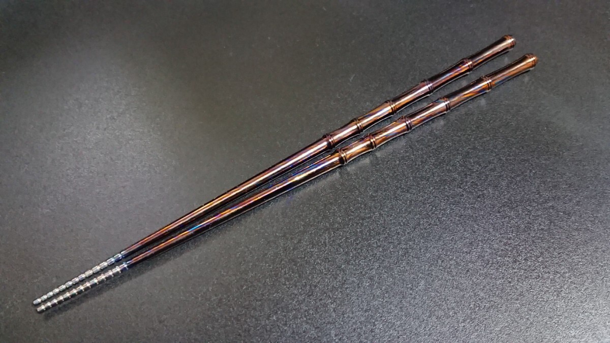 ティマスカス製竹形状箸 (チタン合金) timascus ダマスカス 