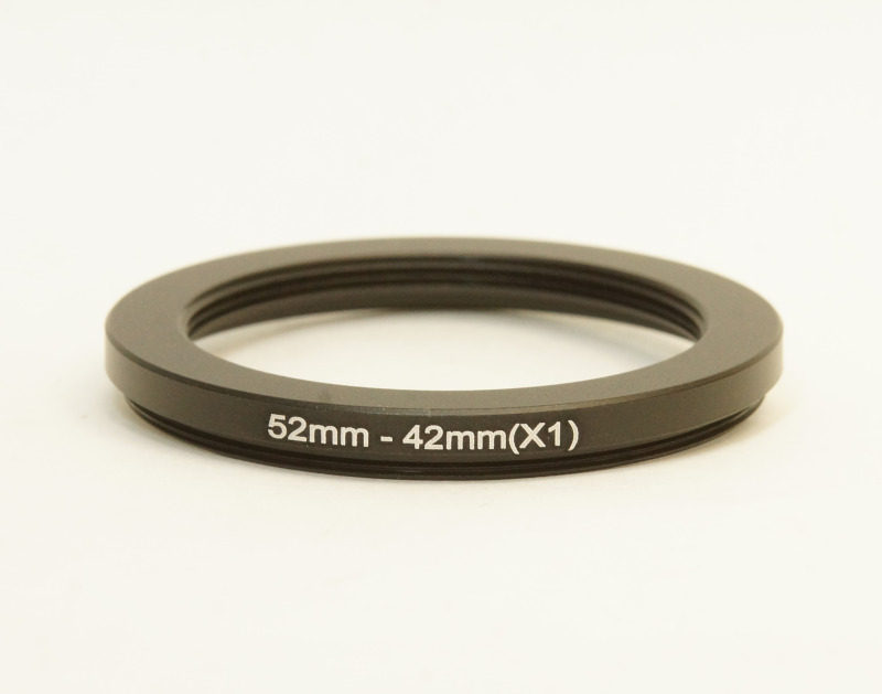 N/B M42- M52マウントアダプター 枠付 52mmx0.75-M42mmx1 変換リング 新品 
