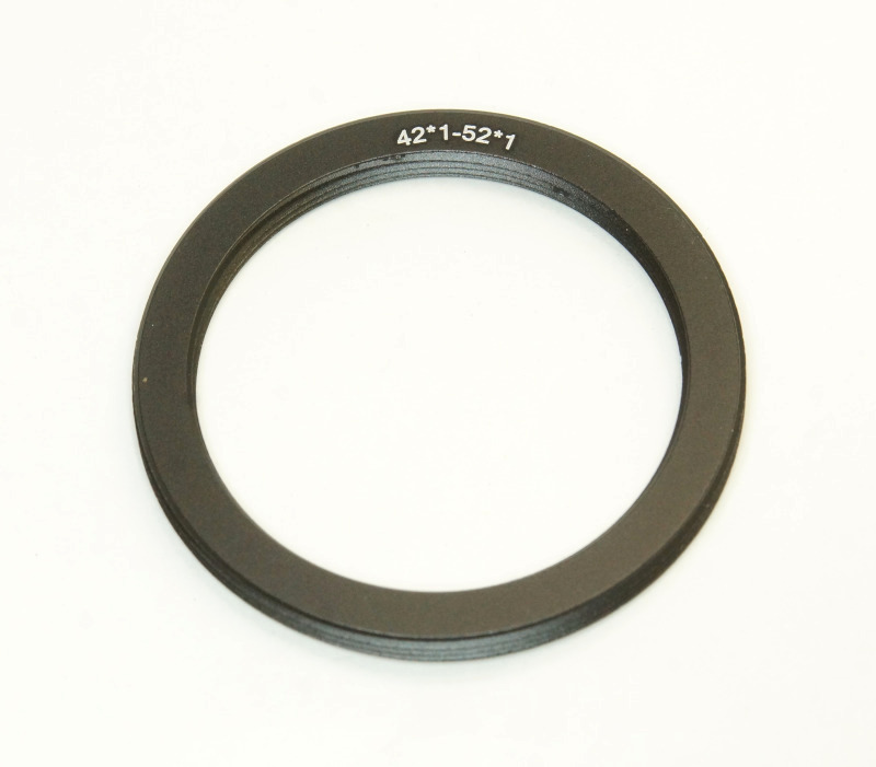 N/B M42-M52 マウントアダプター ステップリング 枠無 M42x1-M52x1 新品
