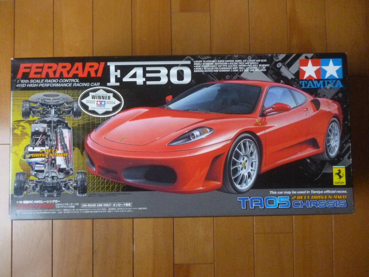 希少・新品・未開封／1/10　RC　フェラーリ　F430　1台／タミヤ　電動RC TA05 TAMIYA FERRARI 4WD 
