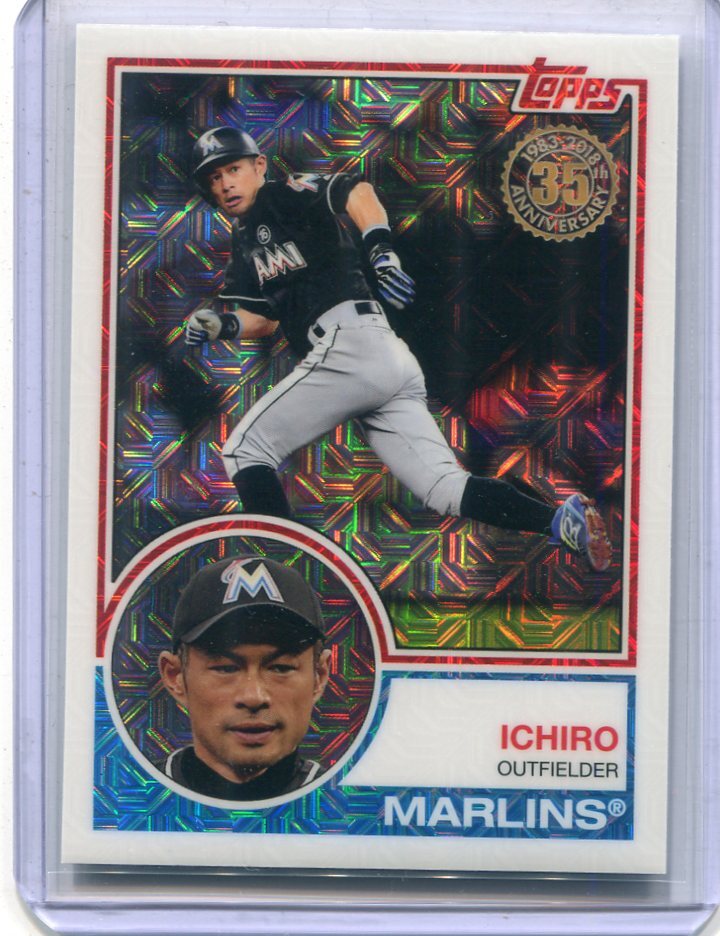 2018 Topps Silver Pack 1983 Topps Design Chrome 3 Series 1 Ichiro イチロー