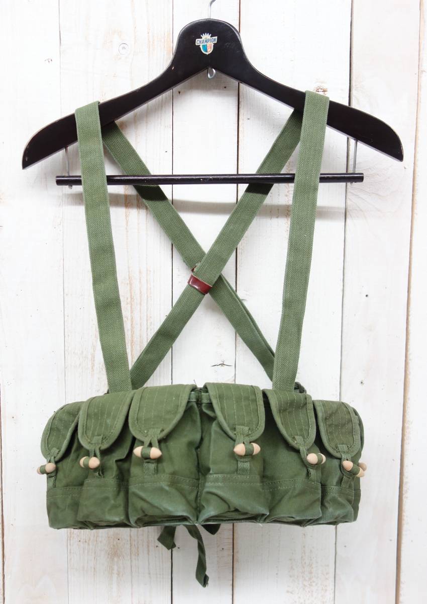 VINTAGE MILITARY＊中国人民解放軍＊五六式 半自動歩槍弾袋 　弾倉入 チェストリグ＊3537-79年度＊歩兵銃、小銃　AK-47 　サバイバルゲーム