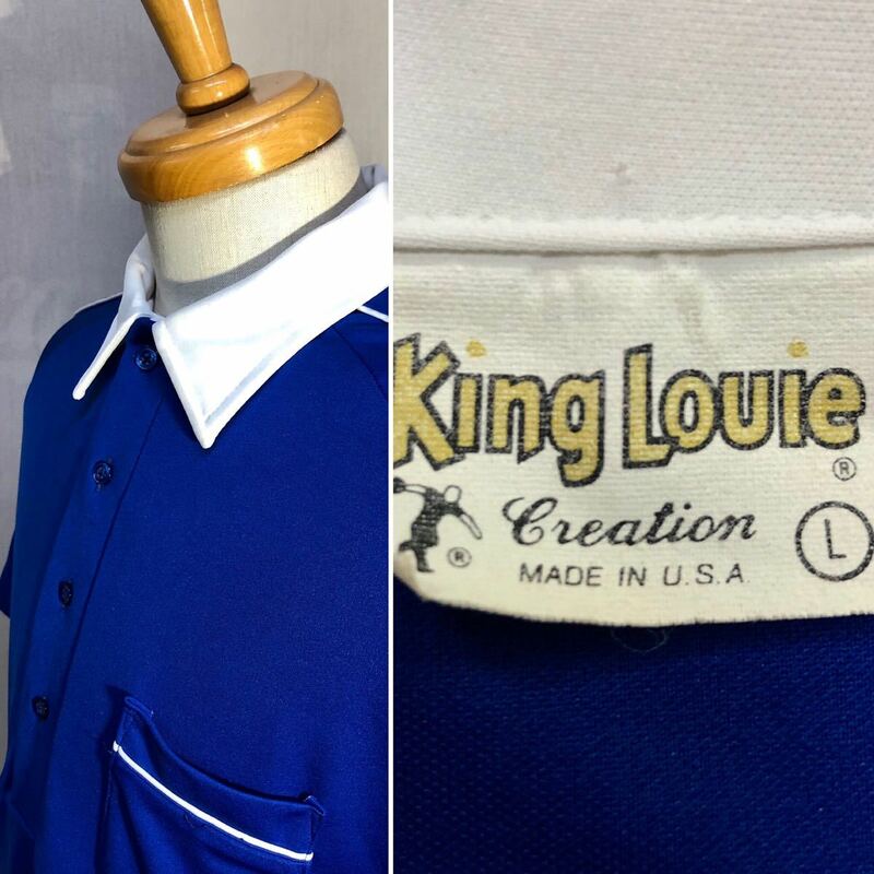 1970s King Louie ボーリングシャツ Made in USA Size L