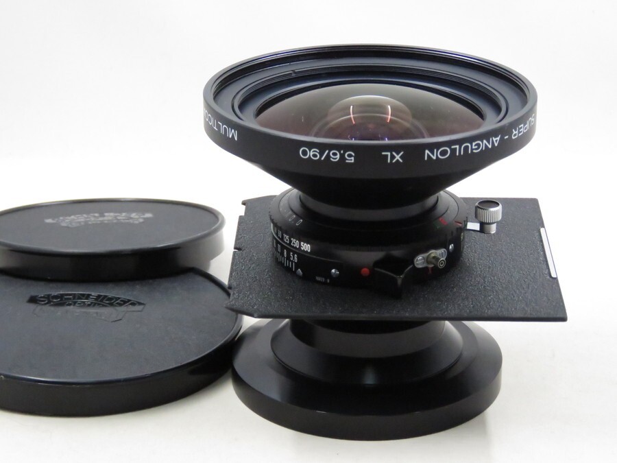 [22701S5]★完動品★シュナイダー SUPER-ANGULON XL 90mm F5.6 MULTICOATING COPAL NO.0 ボード付き ★希少★