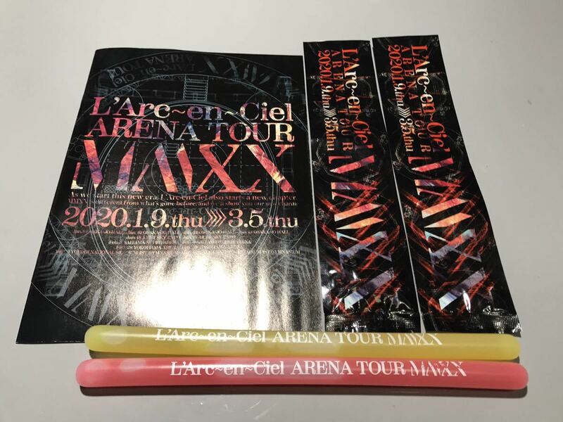 L'Arc~en~Ciel アリーナツアー　MMXX グッズ L'ライト 2020 ツアー会場配布の冊子付き　使用品　ラルク　hyde