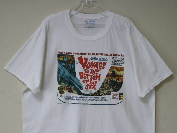 1961年公開 映画 Voyage to The Bottom of The Sea-地球の危機 20世紀フォックス SF Tシャツ US-XL / 原潜シービュー号 ビンテージ
