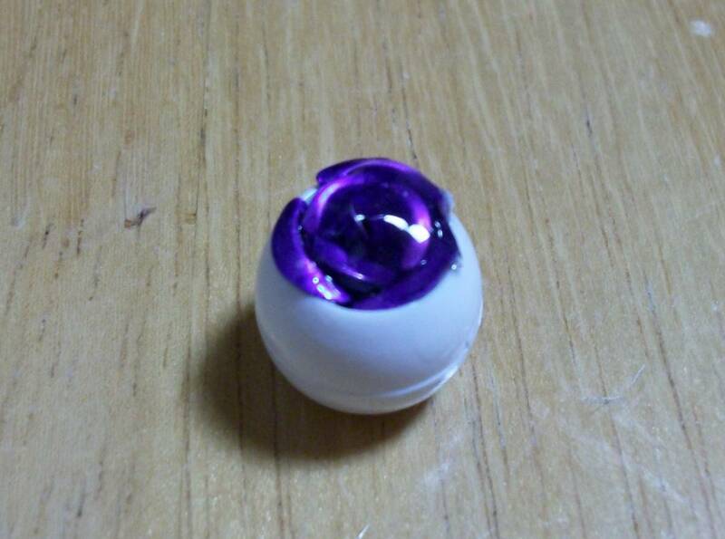 ●○ジョークアイ　白目　紫の薔薇　１３ｍｍ◆ハンドメイド○●